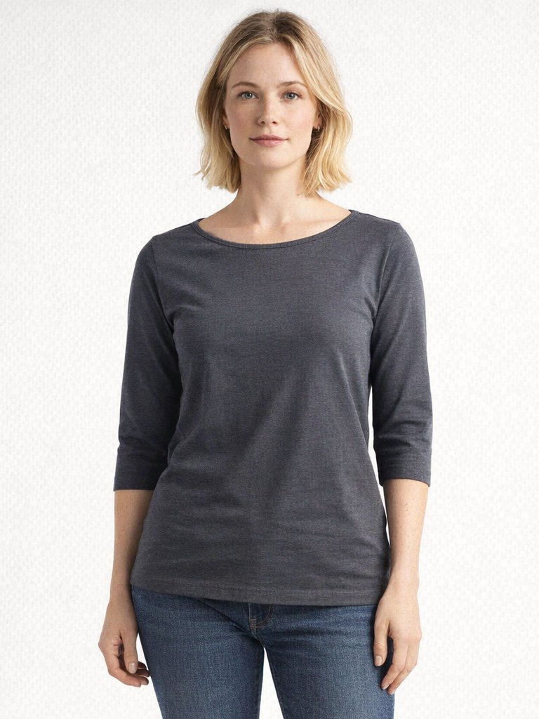 Talbots Navy Long Sleeve T Shirt Nwt Size Lp 100% Pima Cotton